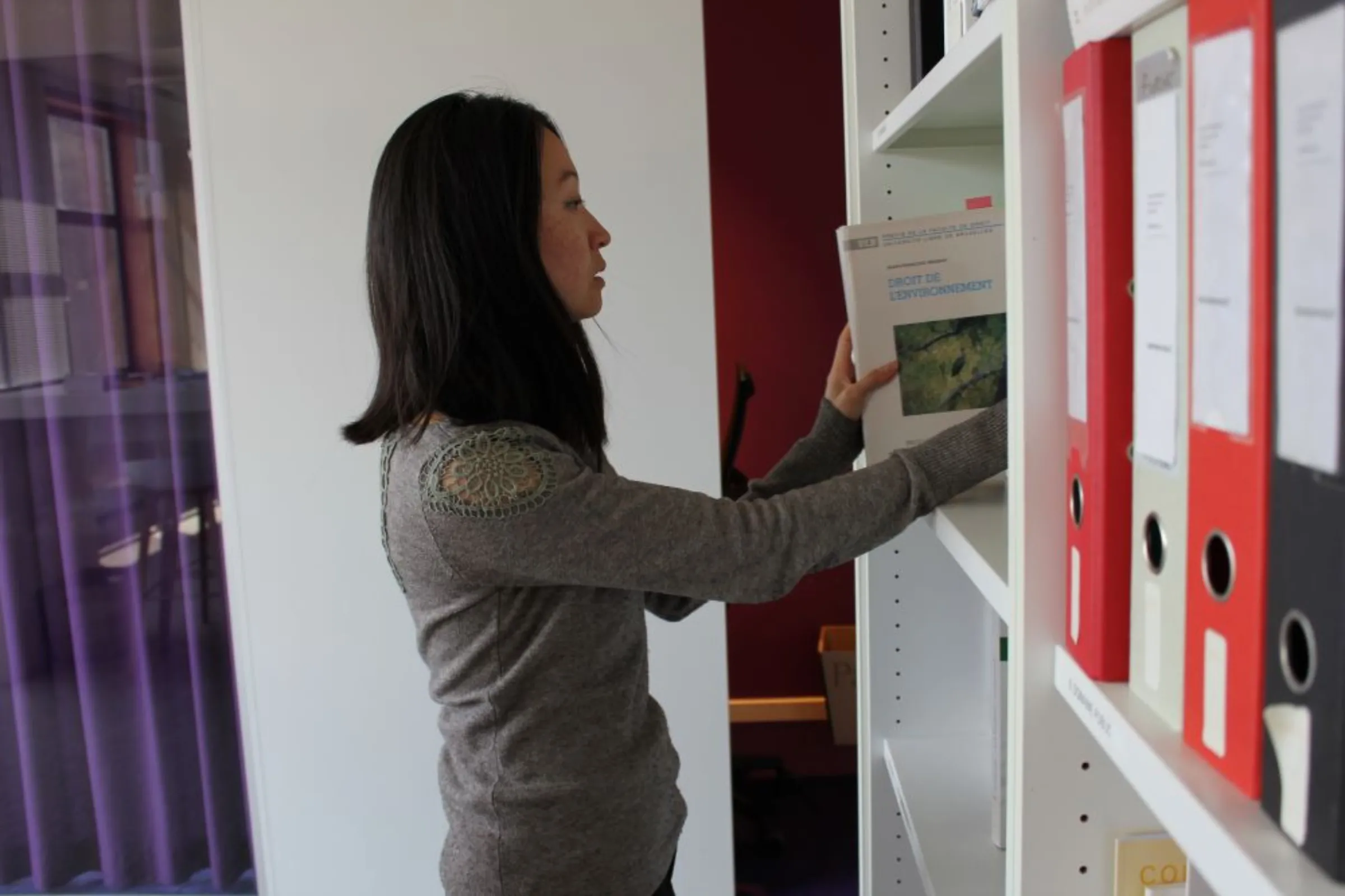 Linli Pan-Van de Meulebroeke, a lawyer with EQUAL Partners, at work in her office in Brussels, Belgium, April 17, 2023