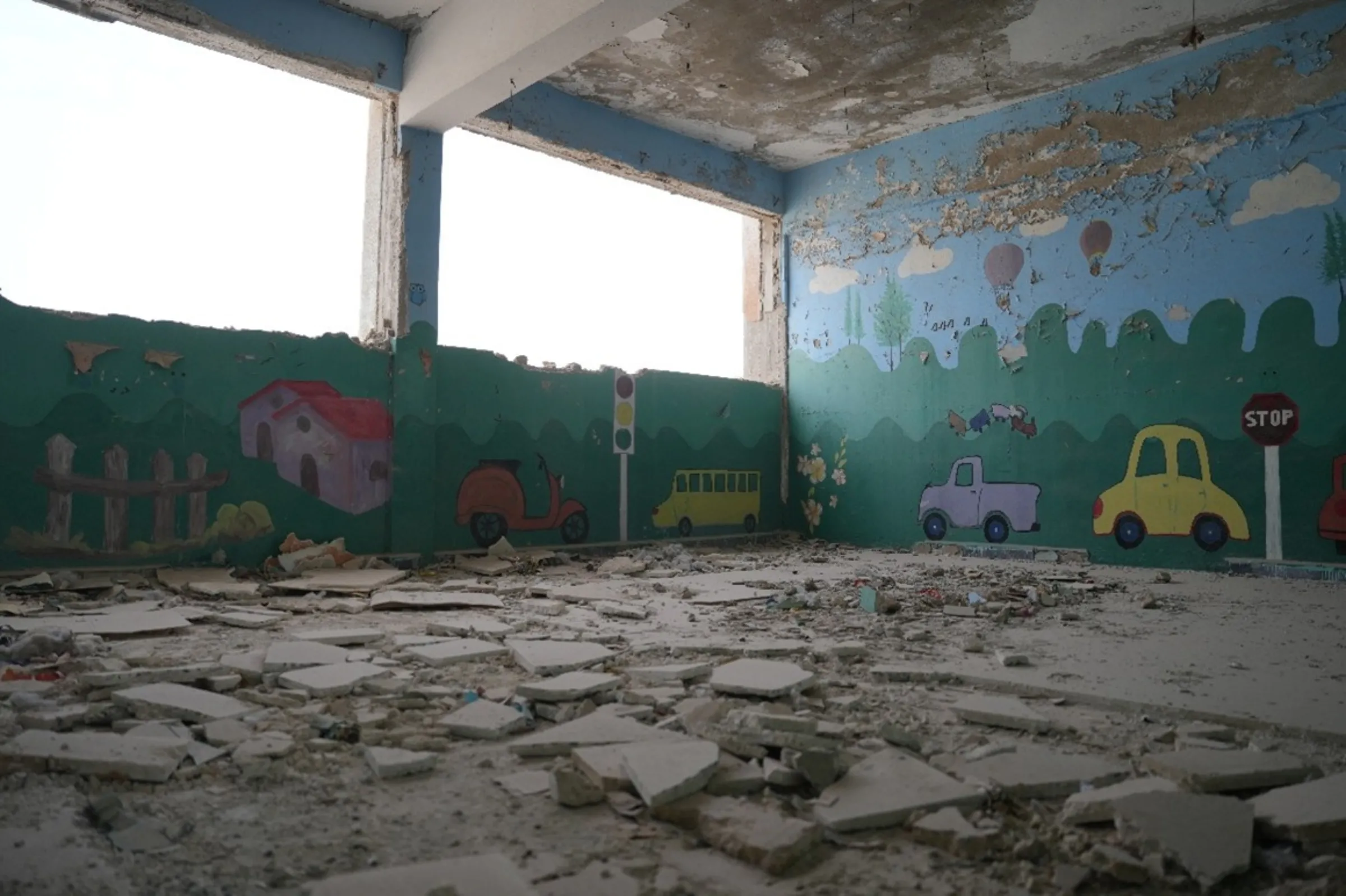 Deserted school building in Idlib, northwest Syria, November 16, 2025. War Child/Handout via Thomson Reuters Foundation
