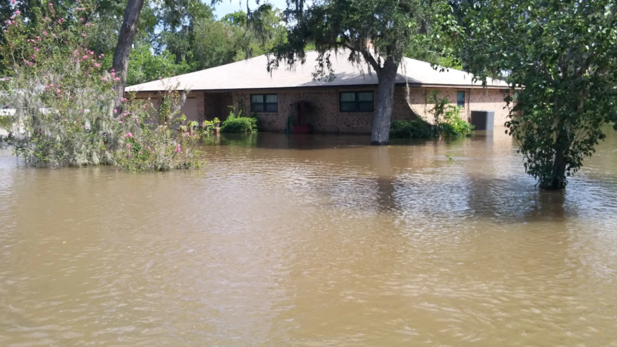 Kevin McKinney’s home, after Hurricane Harvey, is pictured in Richwood, Texas, USA, in 2017. Kevin McKinney/Handout via Thomson Reuters Foundation