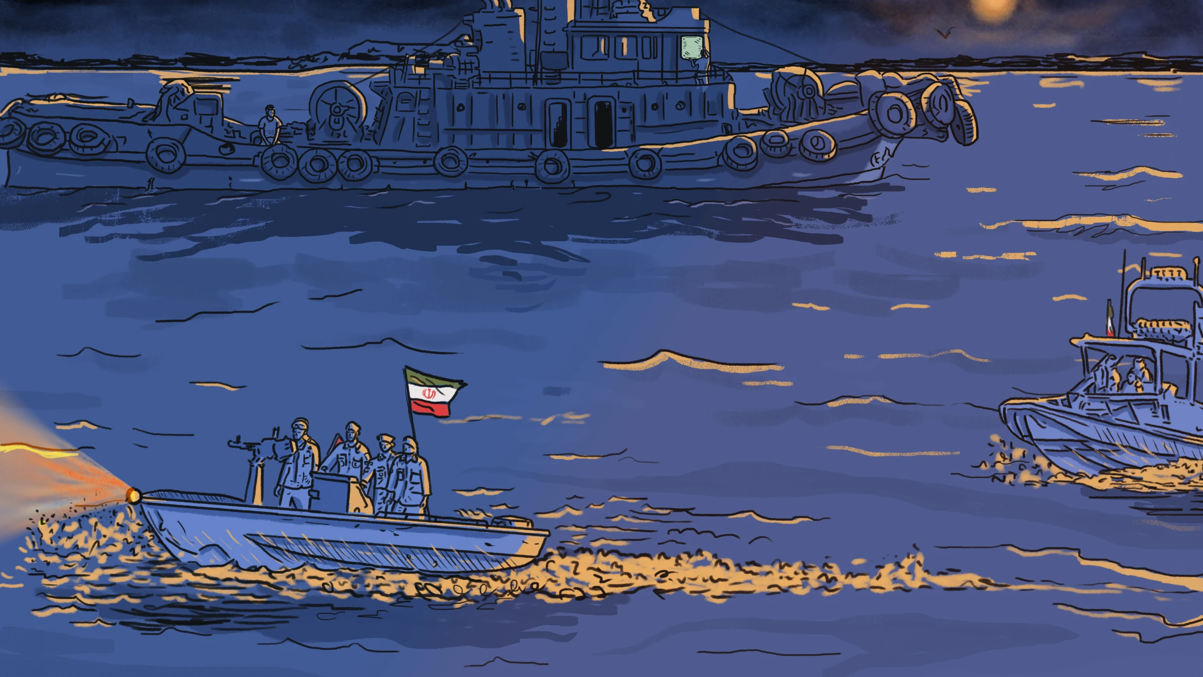 As vessels in the dark fleet operate illegally, it's difficult to determine their size. Thomson Reuters Foundation/Karif Wat