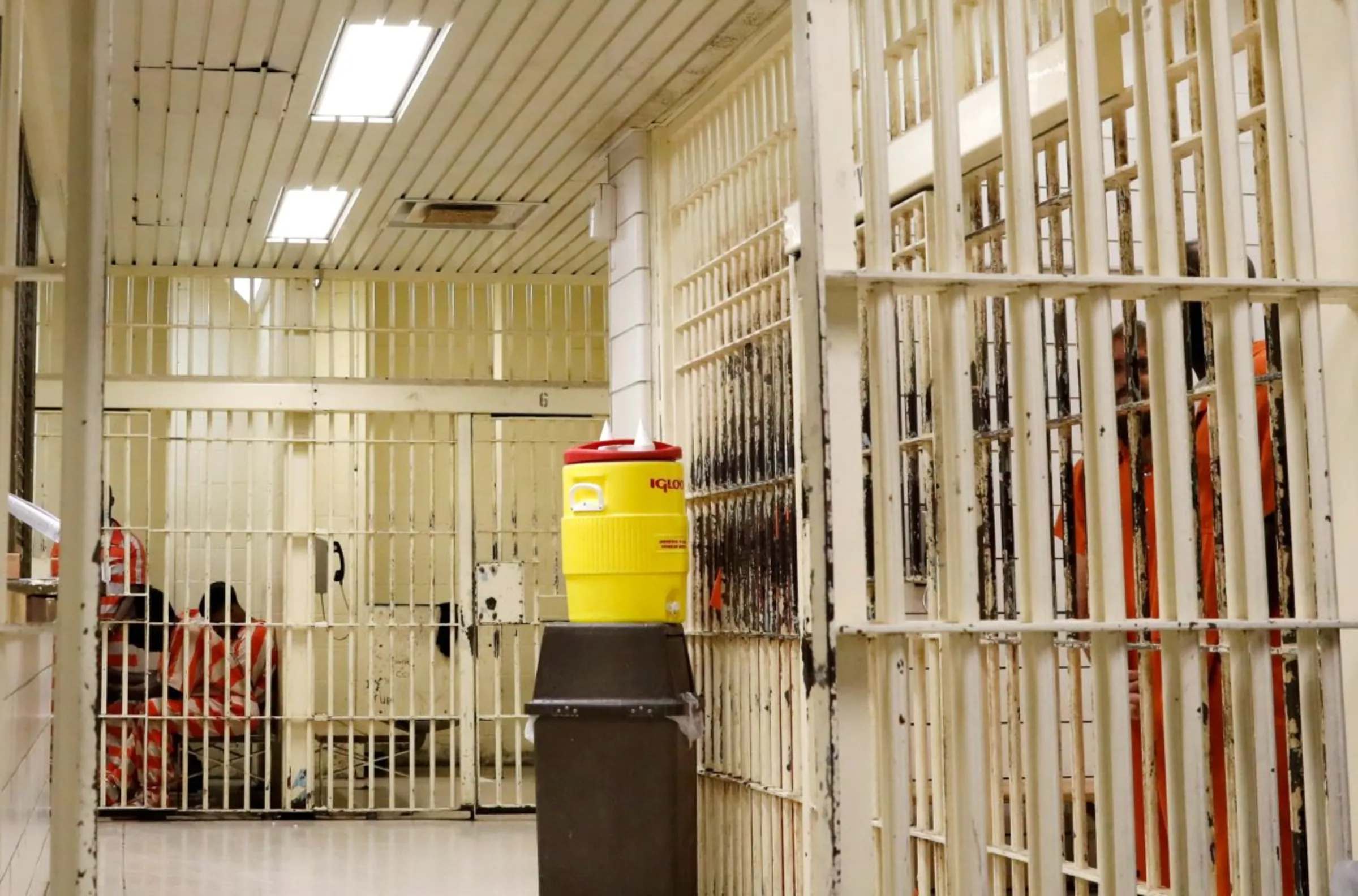 The holding cells of the East Baton Rouge Parish Prison are seen in Baton Rouge, Louisiana March 5, 2018. REUTERS/Shannon Stapleton