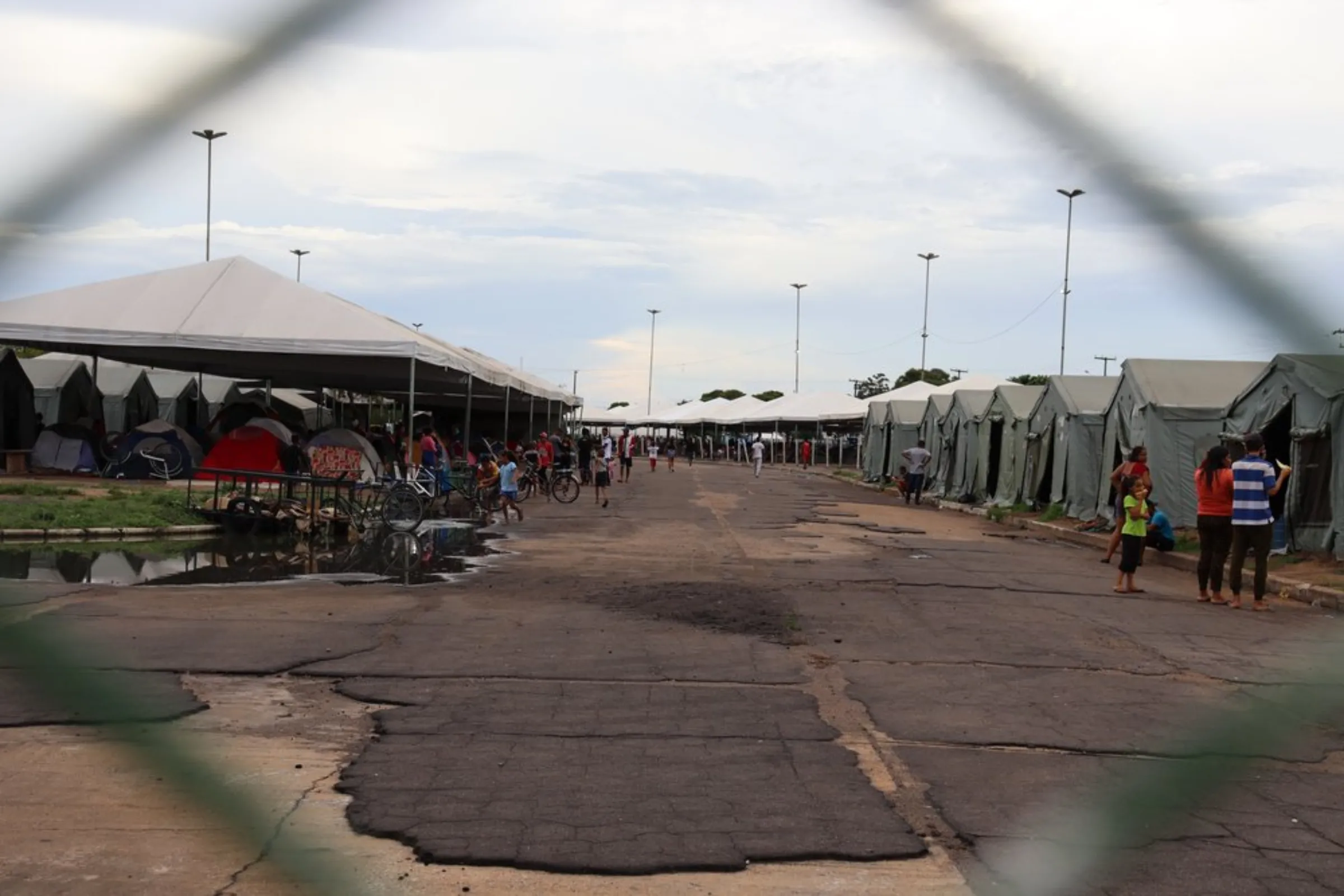 An Operation Welcome camp that houses Venezuelans, near Boa Vista’s bus terminal, Roraima. April 16, 2021