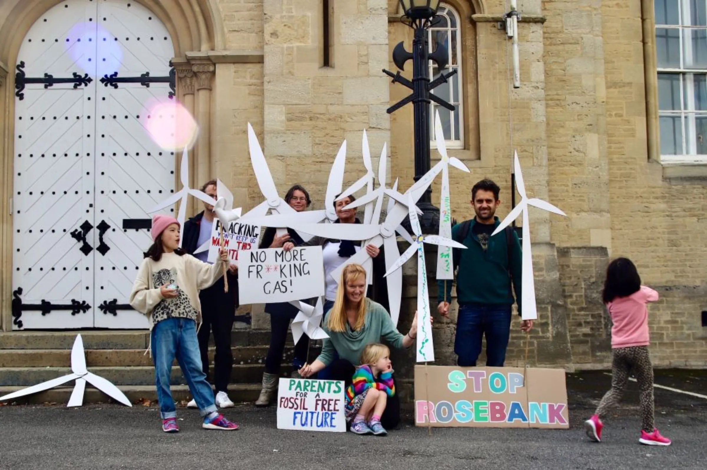 Climate activists from Parents For Future protest during a global day of action in Oxford, UK. September 23, 2022