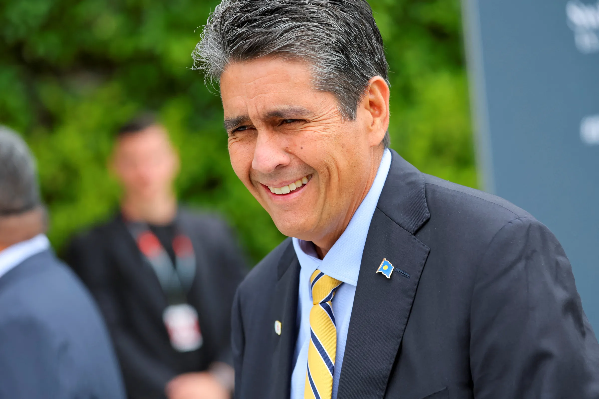 President of Palau Surangel Whipps Jr. at the Buergenstock Resort in Stansstad near Lucerne, Switzerland, June 15, 2024. REUTERS/Denis Balibouse