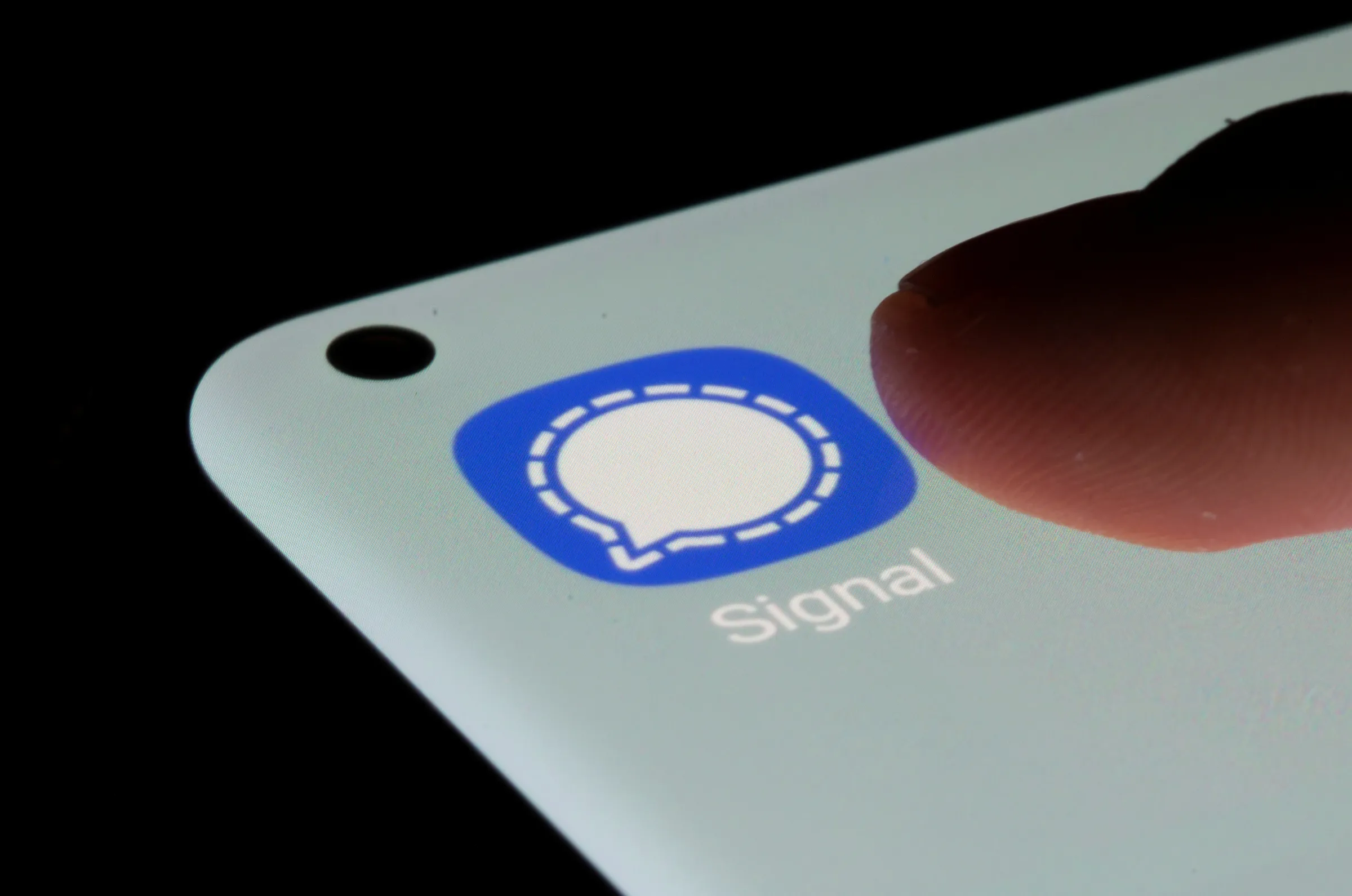 Signal app is seen on a smartphone in this illustration taken, July 13, 2021