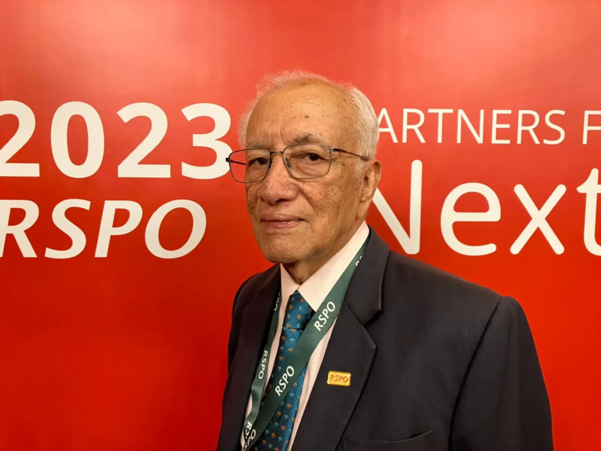 MR Chandran, one of the founding fathers of the Roundtable on Sustainable Palm Oil at the industry watchdog's conference in Jakarta, Indonesia, November 21, 2023