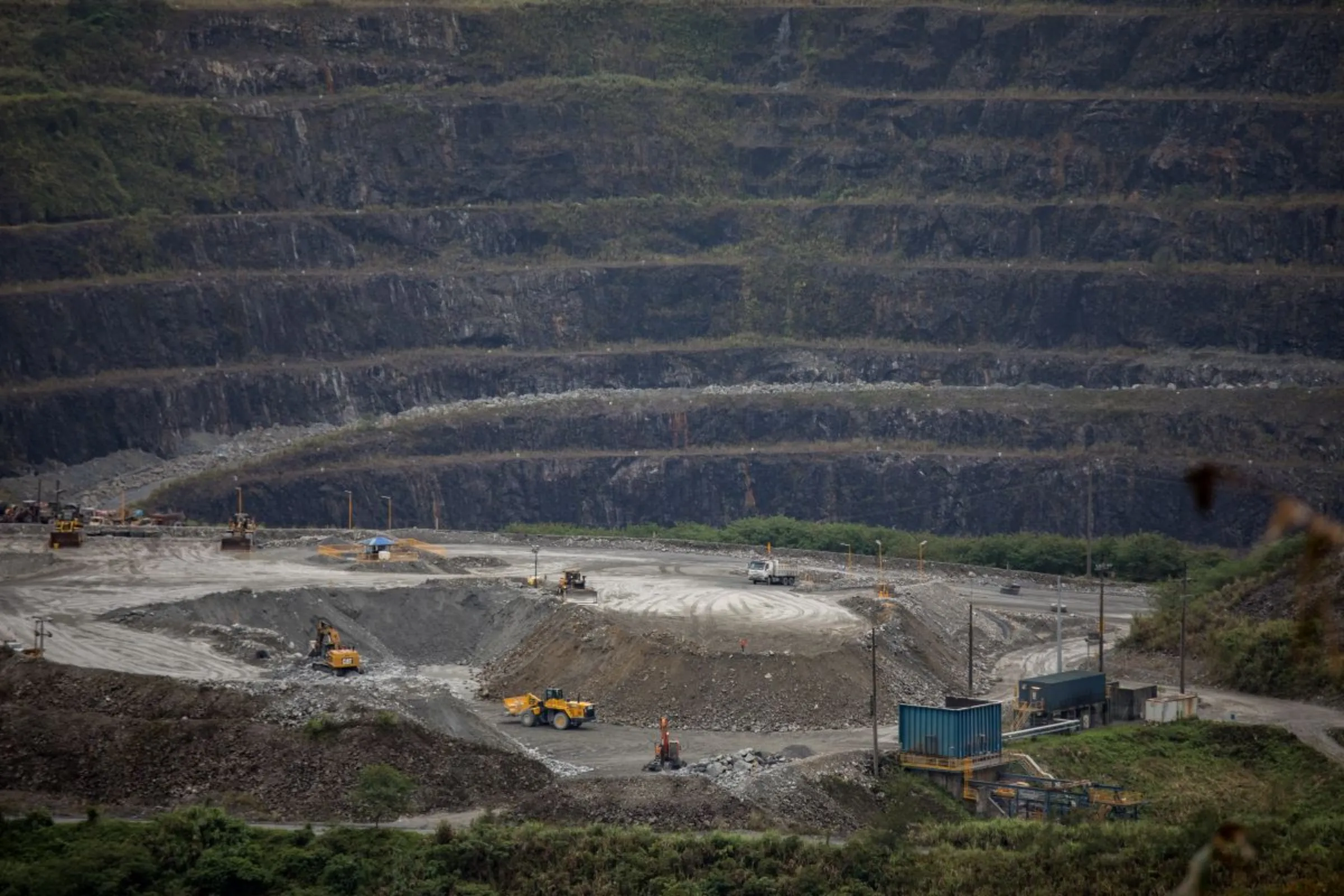 An open pit gold and copper mine in Didipio, Nueva Vizcaya, Philippines. Thomson Reuters Foundation/ Kathleen Lei Limayo