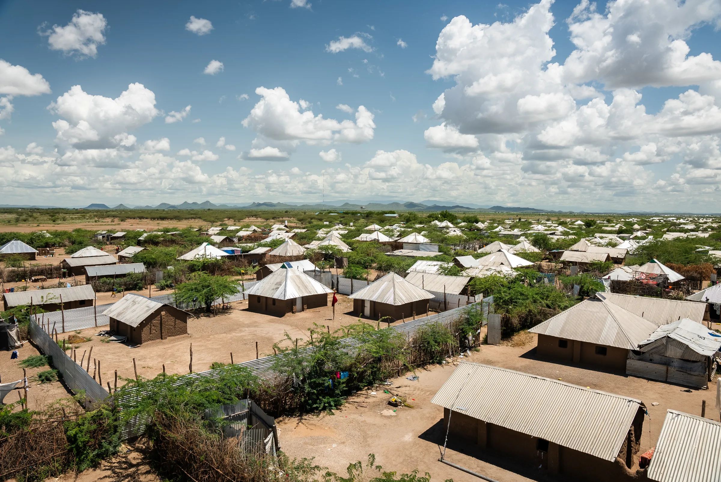 A view of the skyline of Kakuma Refugee Camp in northern Kenya, May 20, 2025. Thomson Reuters Foundation/Farai Shawn Matiashe