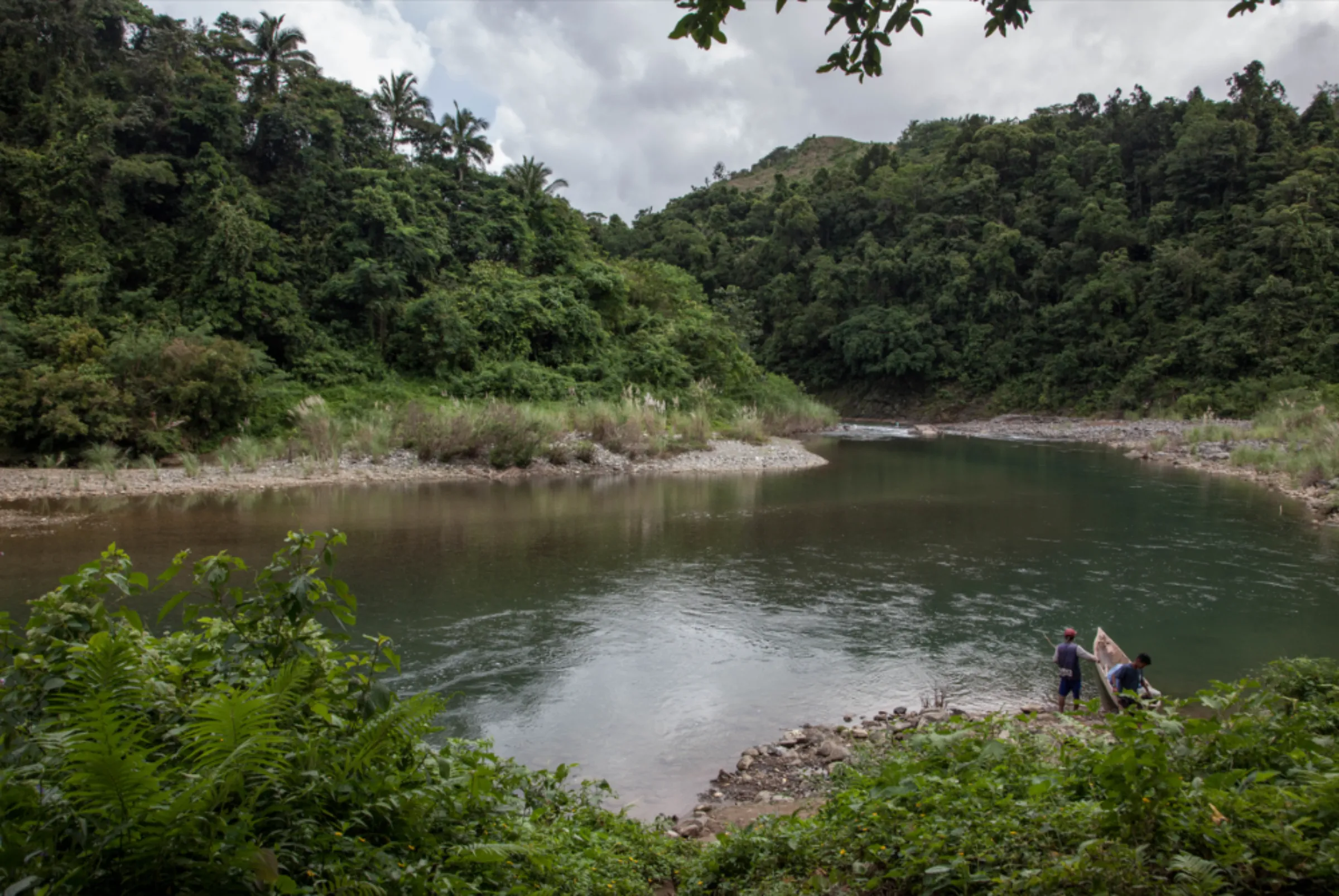 The ground zero of the proposed Kaliwa Dam project, where the Kaliwa and Kanan rivers meet to flow to the larger Agos River in Sitio Baykuran, General Nakar, Quezon, November 11, 2019