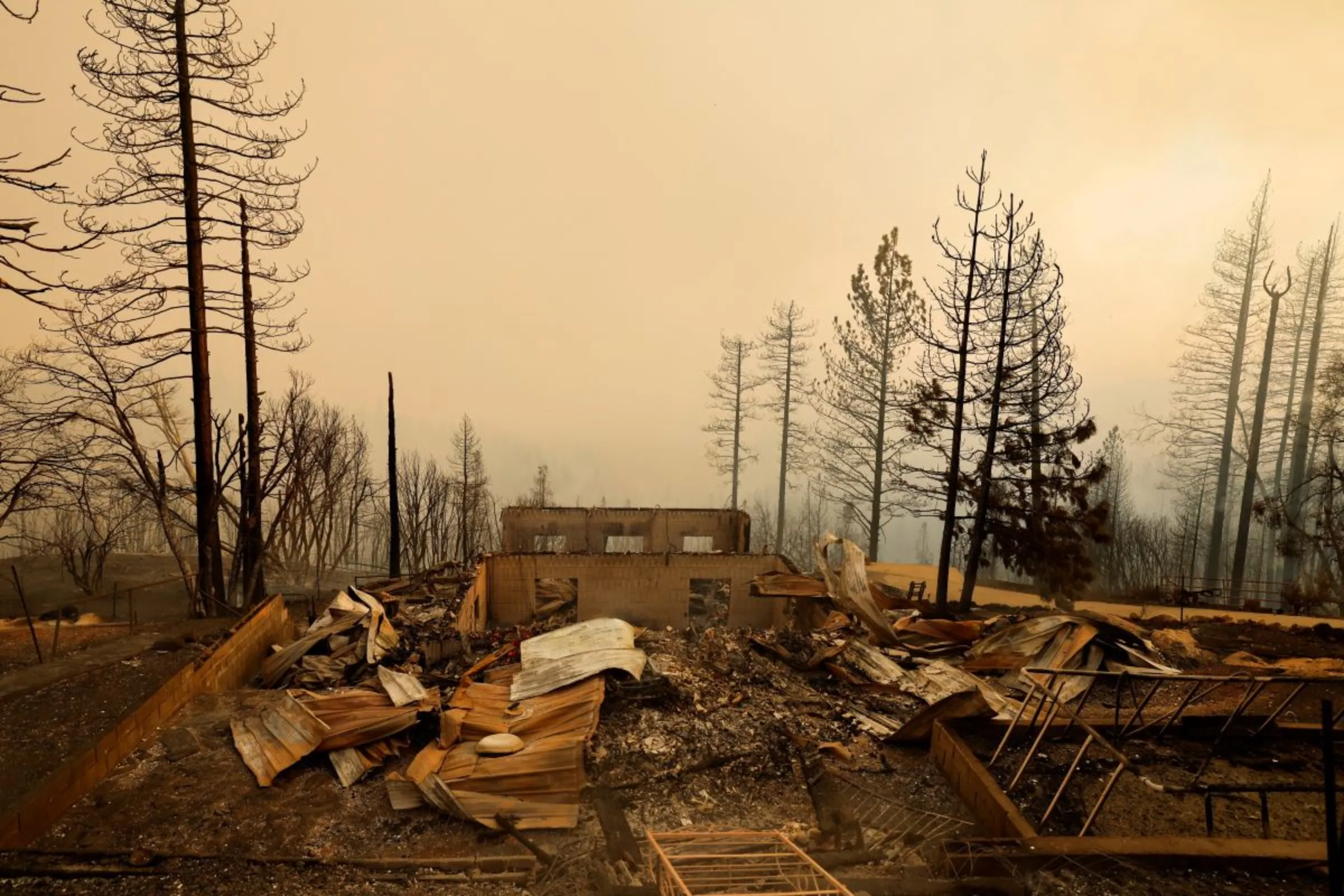 A property is destroyed by Mosquito Fire that ravaged the Michigan Bluff neighborhood of Foresthill, in Placer County, California, U.S., September 7, 2022. REUTERS/Fred Greaves