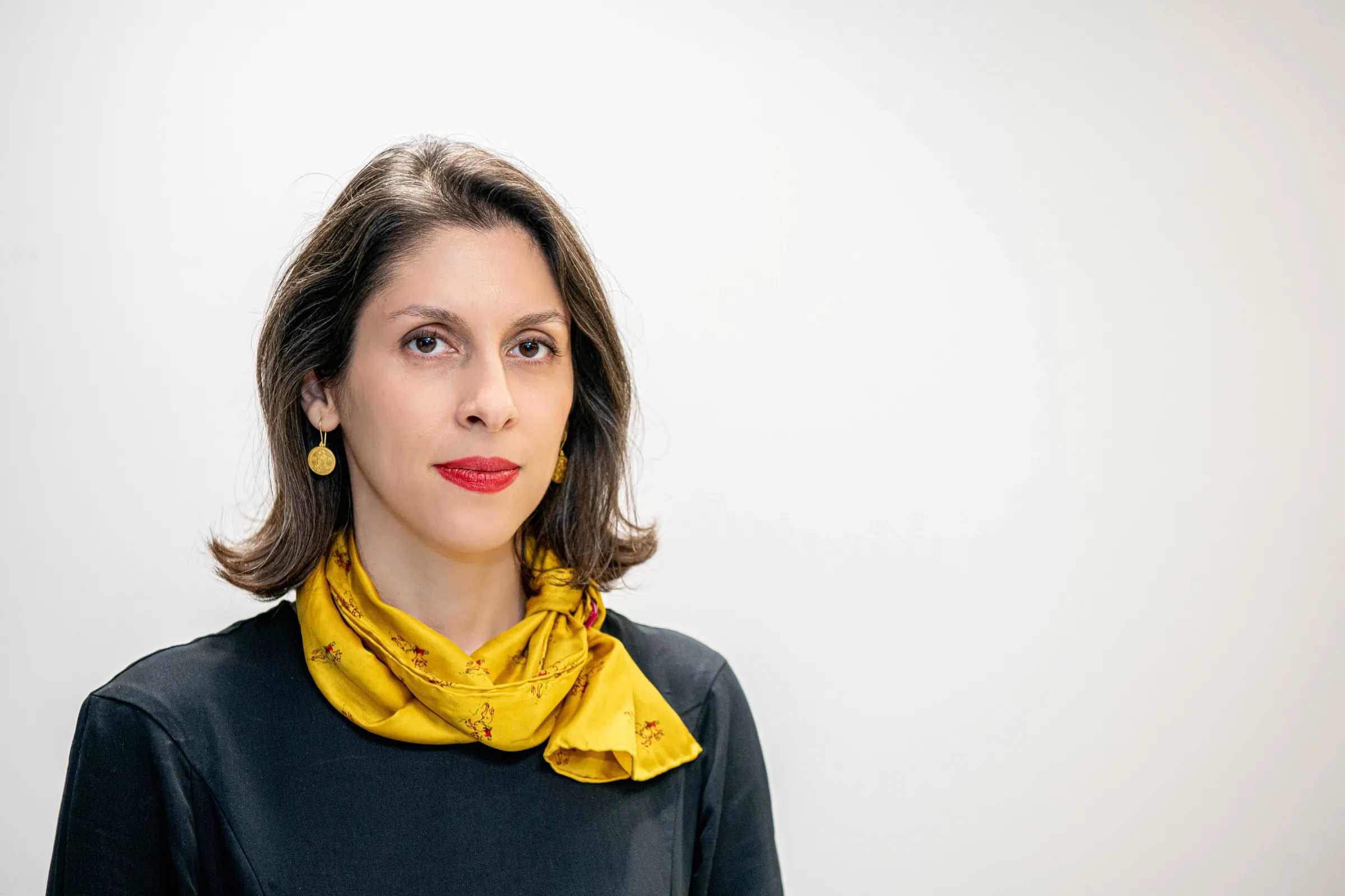 British-Iranian charity worker Nazanin Zaghari-Ratcliffe poses for a portrait at the Thomson Reuters Foundation's annual Trust Conference in London, United Kingdom, October 26, 2022. Thomson Reuters Foundation/Ed Telling