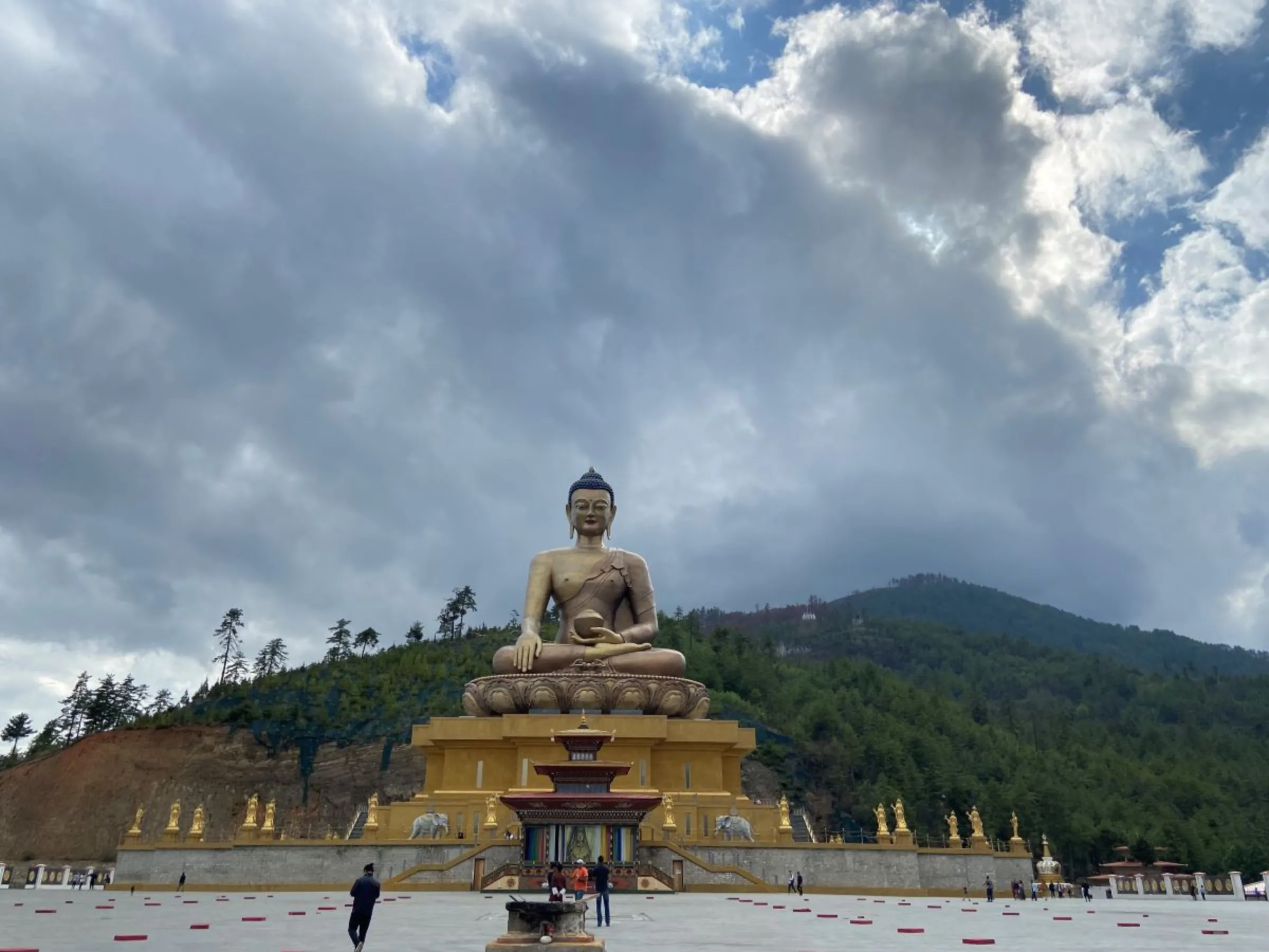 The Buddha Dordenma statue in Thimphu, Bhutan, June 16, 2023. Thomson Reuters Foundation/Roli Srivastava