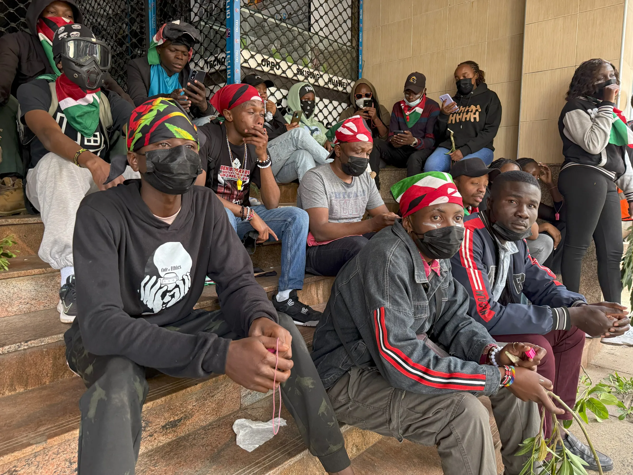 Kenyan youth attend anti-government protests in Nairobi on June 25, 2025. Thomson Reuters Foundation/Nita Bhalla