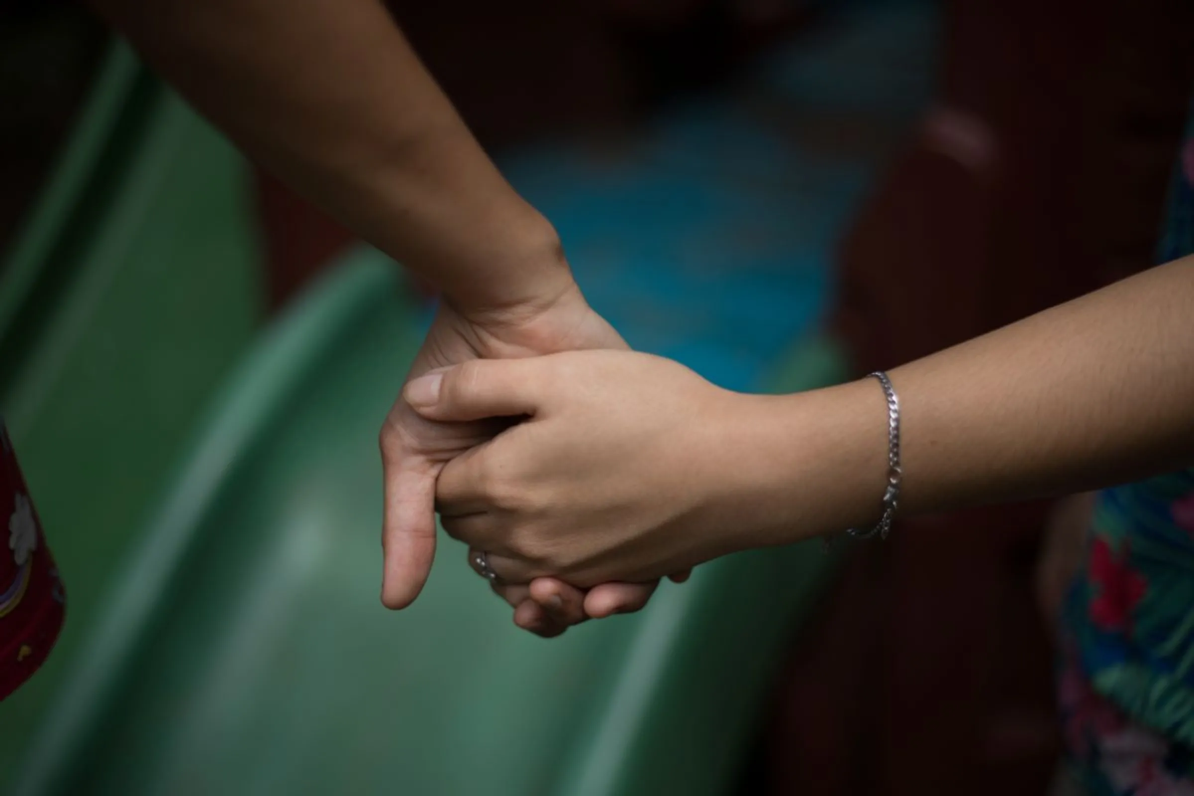 Among the rescued girls in the Women and Children’s Shelter of Tacloban, Tacloban City, Philippines October 9, 2023. Thomson Reuters Foundation/Kathleen Limayo