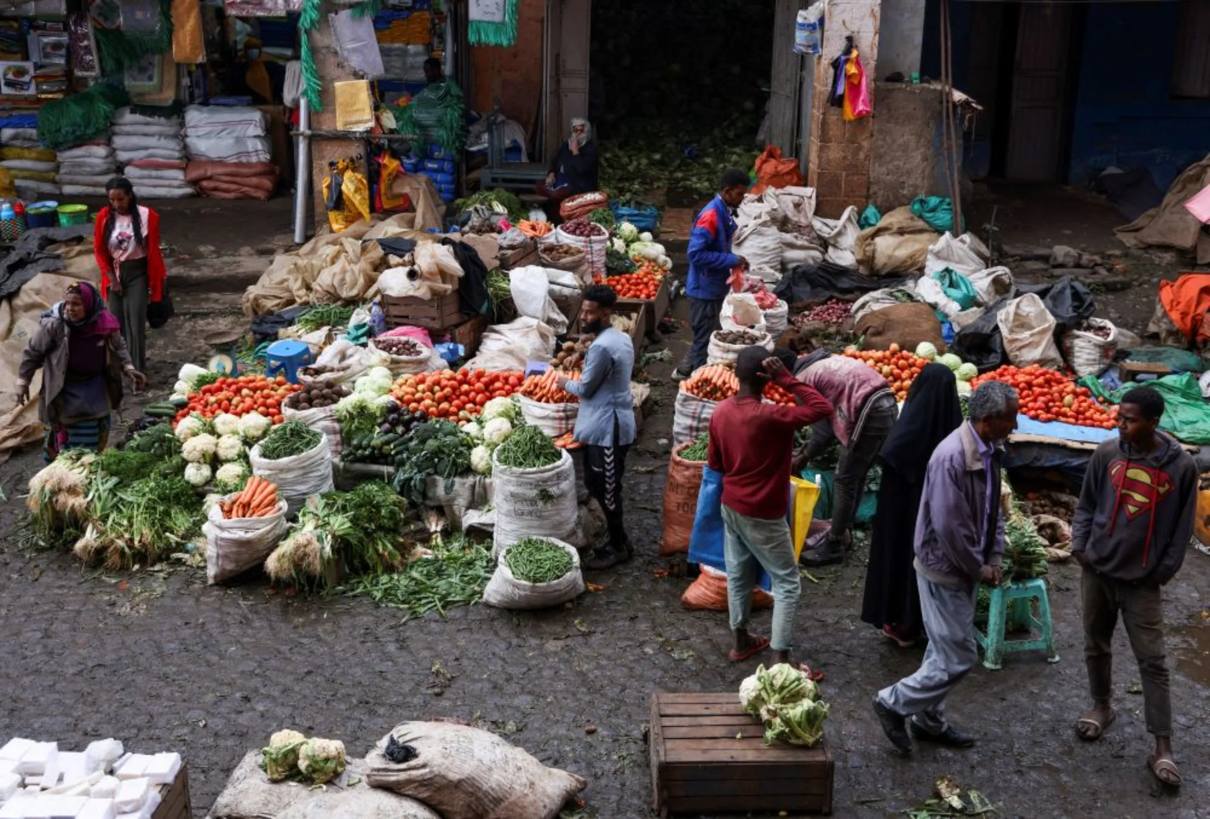 A view shows groceries at the Mercato open-air marketplace in Ketema, district of Addis Ababa, Ethiopia July 21, 2022