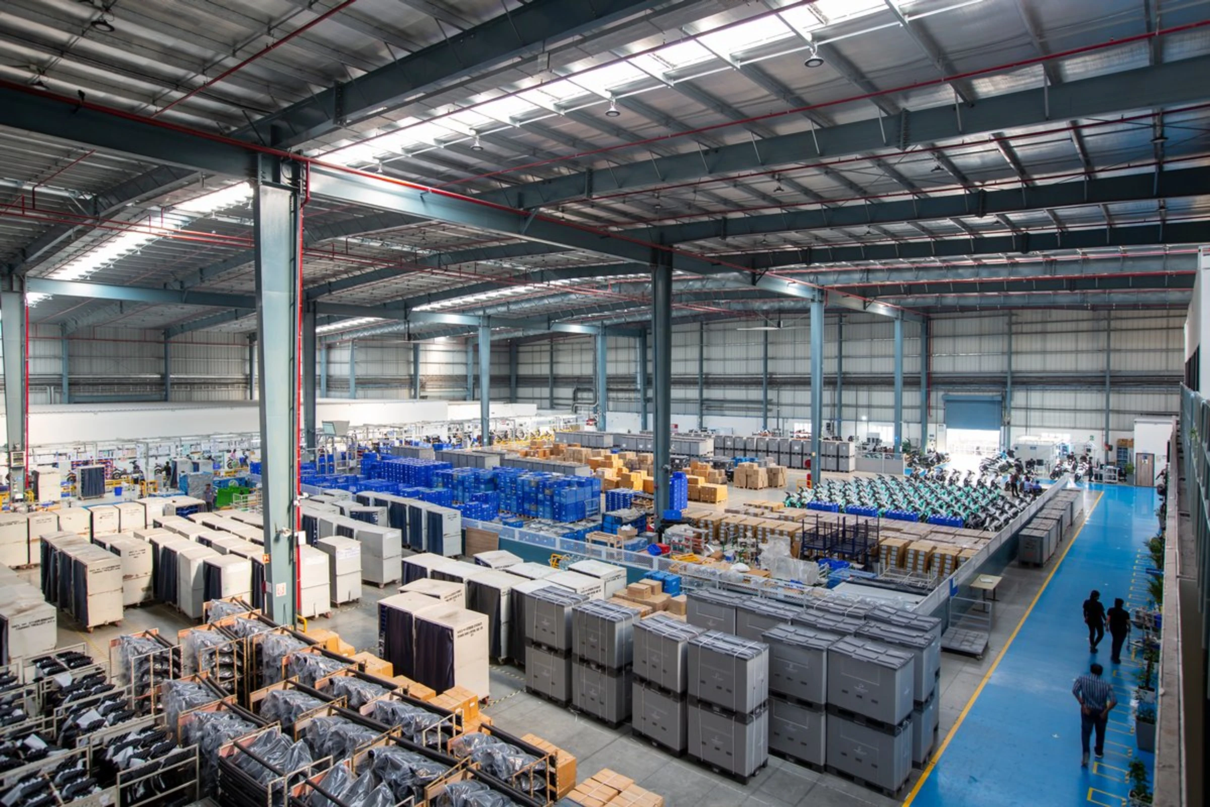 A view of the Ather Energy factory which manufactures electric scooters in Hosur, India, April 20, 2022