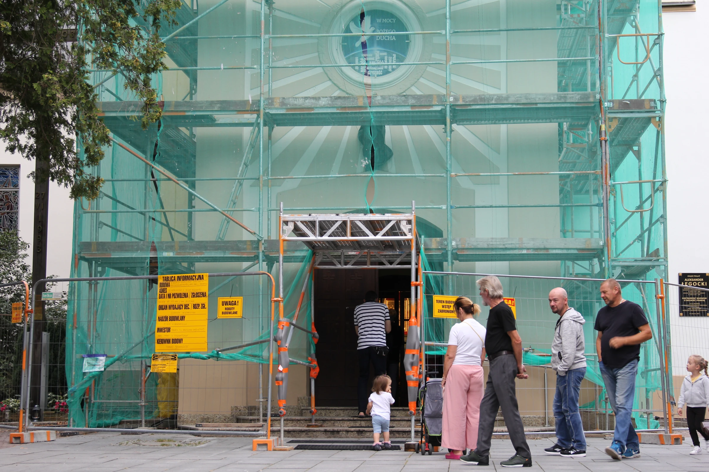 Church of the Nativity of the Virgin Mary in Bełchatów, Poland. September 11, 2024. If the green transition fails locals joke all that will be left is 'churches and kebab shops'. Thomson Reuters Foundation/Joanna Gill