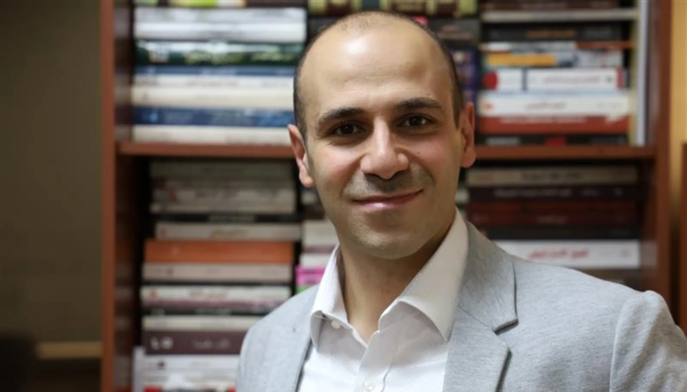 Syrian asylum seeker Fareed Fakhoury is pictured in Oxford in 2023. Handout via Thomson Reuters Foundation